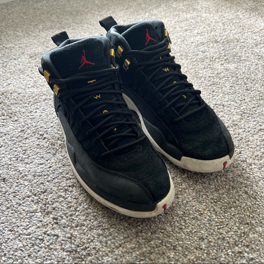 Nike Air Jordan 12 XII Retro Reverse Taxi Black White